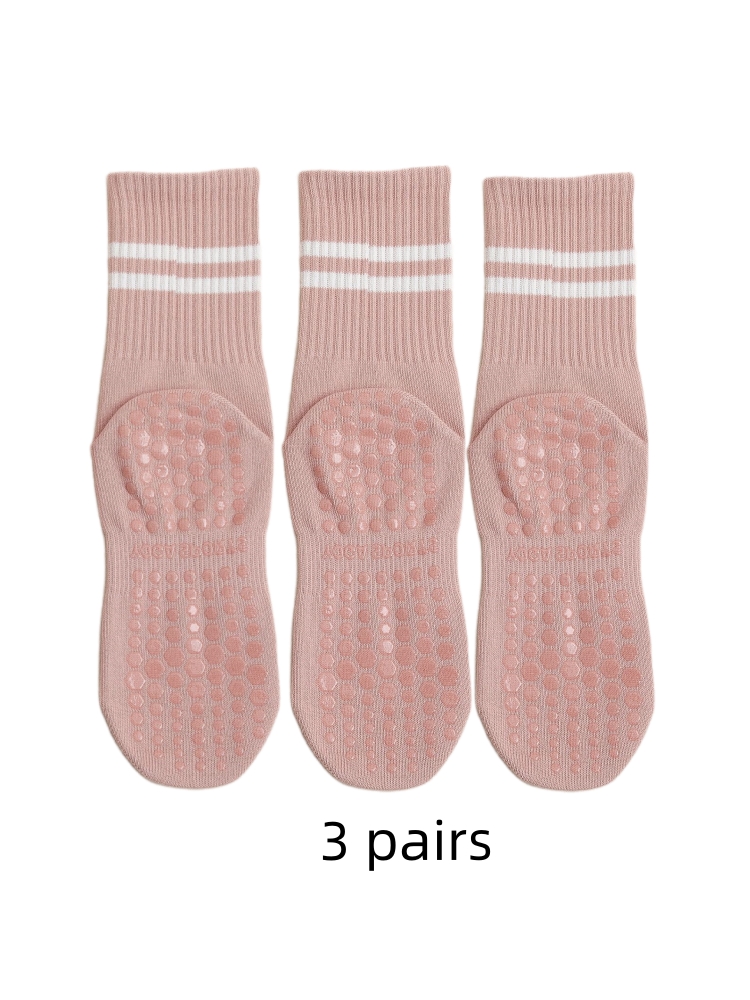 3 Pairs of Yoga Socks, Medium  - đánh giá và giá Medias Para Pilates Y Yoga