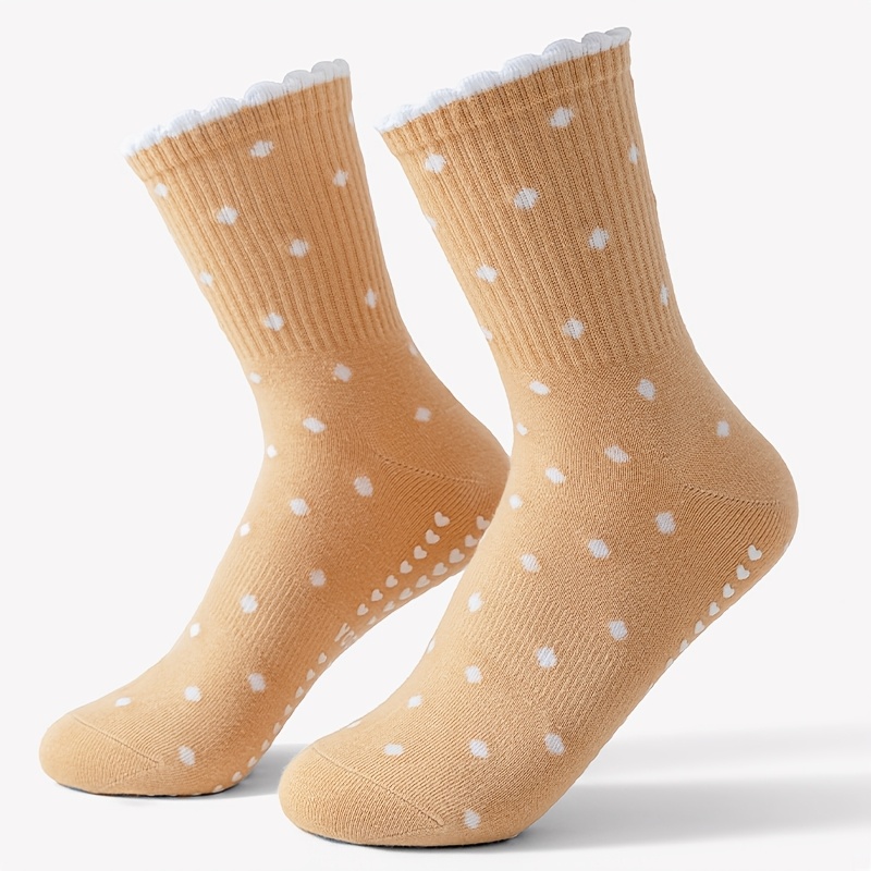 Women's brown yoga socks, whit - đánh giá và giá Medias Para Pilates Y Yoga